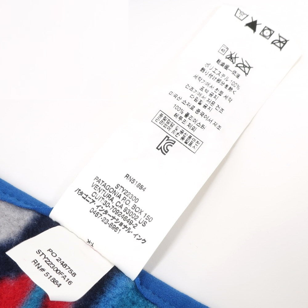 [Used] Patagonia fleece scarf, blue x red [BLU] [A/W] [Condition rank B] ​​[Men&