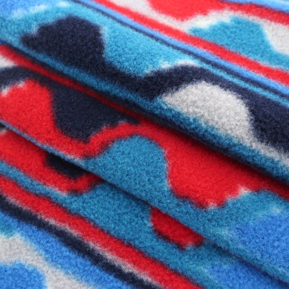 [Used] Patagonia fleece scarf, blue x red [BLU] [A/W] [Condition rank B] ​​[Men&