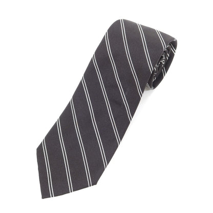 [Used] GIERRE Striped Tri-Fold Silk Tie Black x White [BLK] [S/S/A/W] [Condition Rank B] [Men&