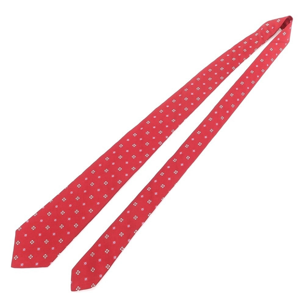 [Used] Kiton Small Pattern Quattro Pieghe Silk Tie Red [RED] [S/S/A/W] [Condition Rank D] [Men&