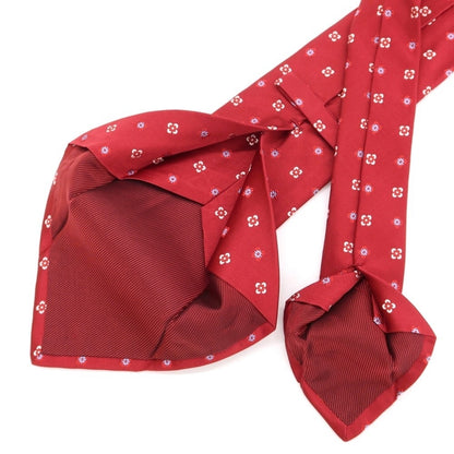 [Used] Kiton Small Pattern Quattro Pieghe Silk Tie Red [RED] [S/S/A/W] [Condition Rank D] [Men&