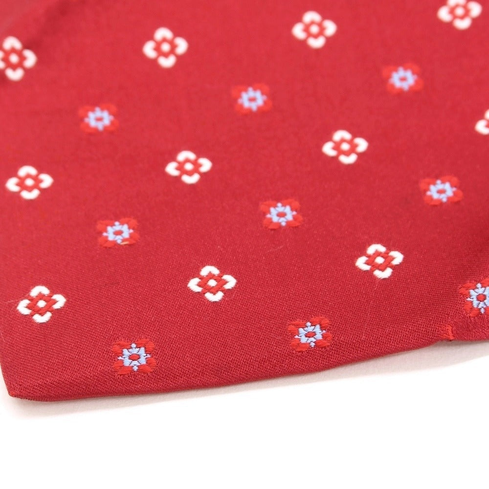 [Used] Kiton Small Pattern Quattro Pieghe Silk Tie Red [RED] [S/S/A/W] [Condition Rank D] [Men&