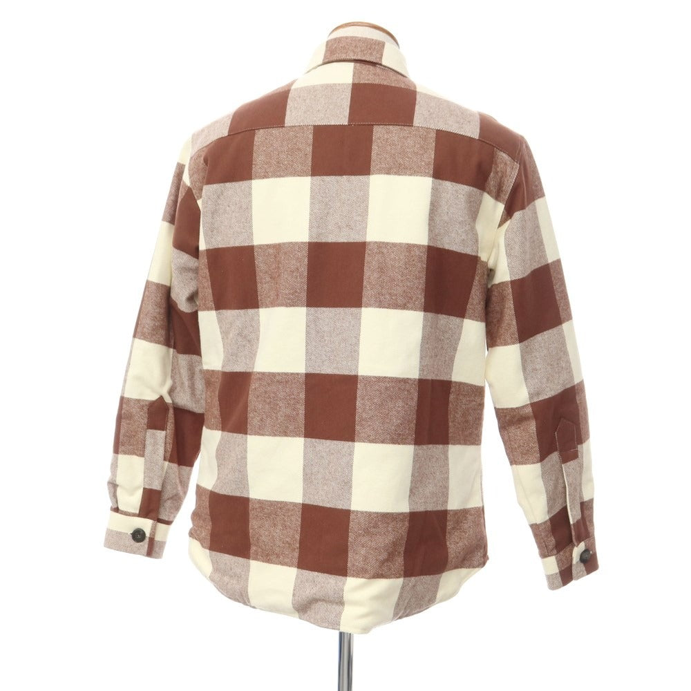 [Used] GUY ROVER Cotton Check Padded Casual Shirt Brown x Off-White [Size M] [BRW] [A/W] [Condition Rank A] [Men&