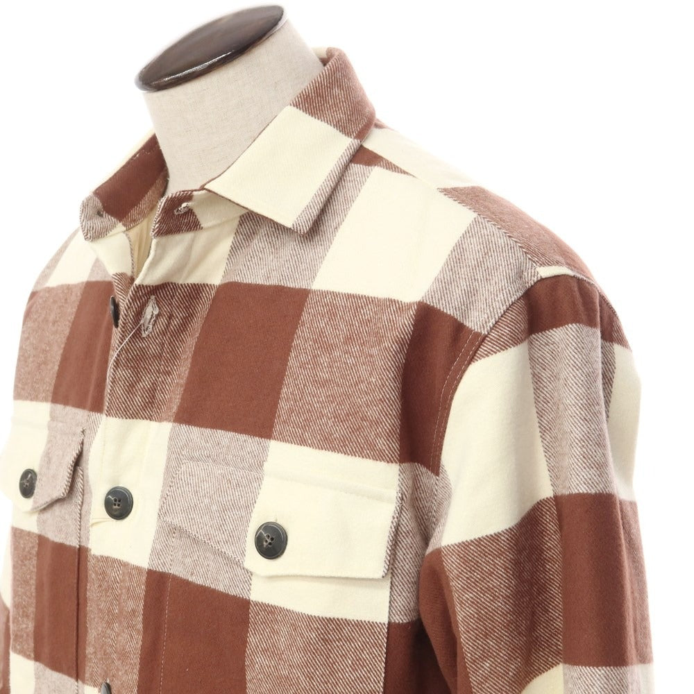 [Used] GUY ROVER Cotton Check Padded Casual Shirt Brown x Off-White [Size XL] [BRW] [A/W] [Condition Rank A] [Men&