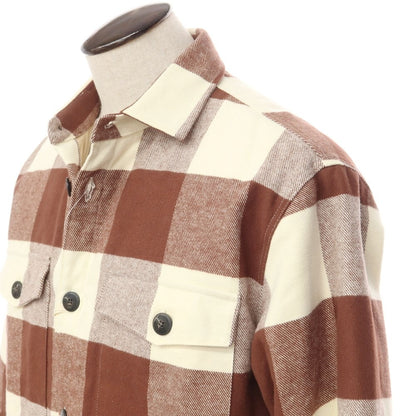 [Used] GUY ROVER Cotton Check Padded Casual Shirt Brown x Off-White [Size XL] [BRW] [A/W] [Condition Rank A] [Men&