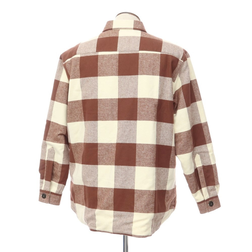 [Used] GUY ROVER Cotton Check Padded Casual Shirt Brown x Off-White [Size XL] [BRW] [A/W] [Condition Rank A] [Men&