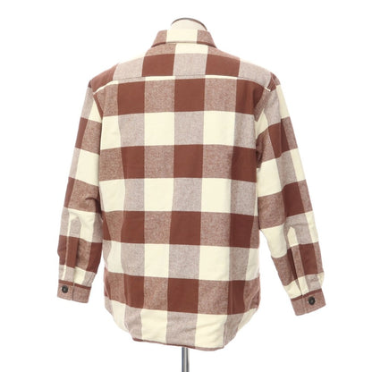 [Used] GUY ROVER Cotton Check Padded Casual Shirt Brown x Off-White [Size XL] [BRW] [A/W] [Condition Rank A] [Men&