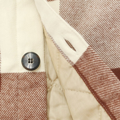 [Used] GUY ROVER Cotton Check Padded Casual Shirt Brown x Off-White [Size XL] [BRW] [A/W] [Condition Rank A] [Men&