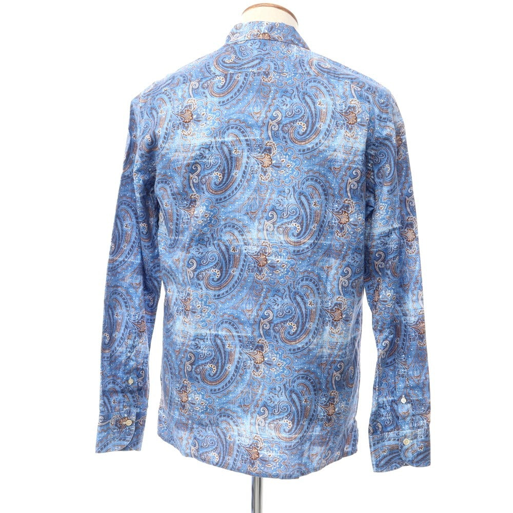 [Used] Alessandro Gherardi ALESSANDRO GHERARDI Cotton Paisley Open Collar Shirt Blue x Brown x White [Size M] [BLU] [S/S/A/W] [Condition Rank A] [Men&