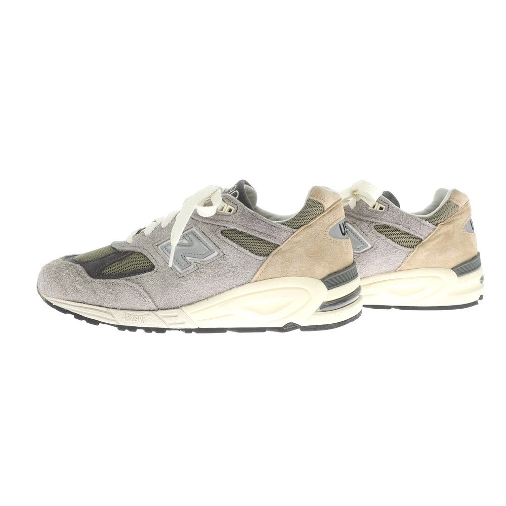 【中古】ニューバランス NEW BALANCE M990TD2 スニーカー
 グレーxベージュxオリーブ【サイズ27.5cm】【GRY】【S/S/A/W】【状態ランクB】【メンズ】
【769498】[EPD]