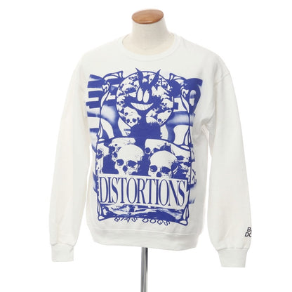 [Used] BIAS DOGS Polyester Cotton Print Sweatshirt White x Blue [Size M] [WHT] [A/W] [Condition Rank C] [Men&