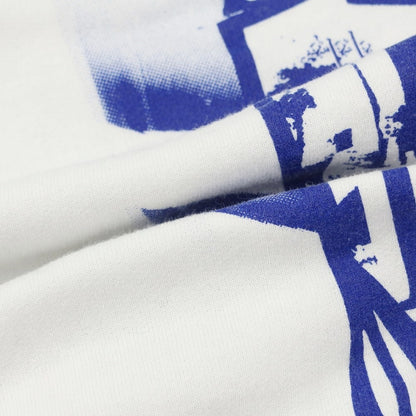 [Used] BIAS DOGS Polyester Cotton Print Sweatshirt White x Blue [Size M] [WHT] [A/W] [Condition Rank C] [Men&