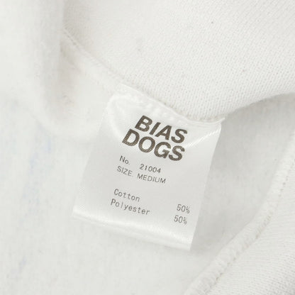 [Used] BIAS DOGS Polyester Cotton Print Sweatshirt White x Blue [Size M] [WHT] [A/W] [Condition Rank C] [Men&