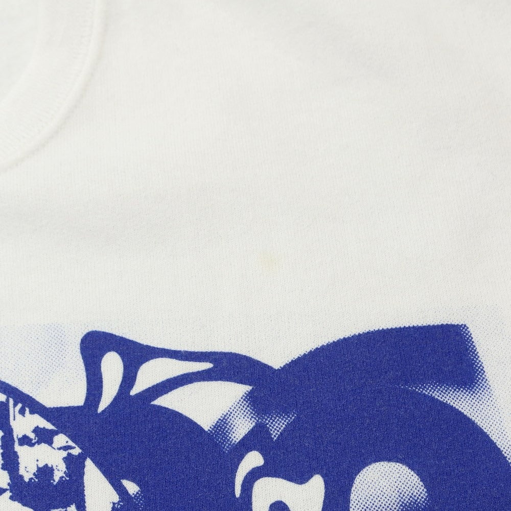 [Used] BIAS DOGS Polyester Cotton Print Sweatshirt White x Blue [Size M] [WHT] [A/W] [Condition Rank C] [Men&
