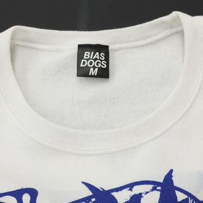 [Used] BIAS DOGS Polyester Cotton Print Sweatshirt White x Blue [Size M] [WHT] [A/W] [Condition Rank C] [Men&