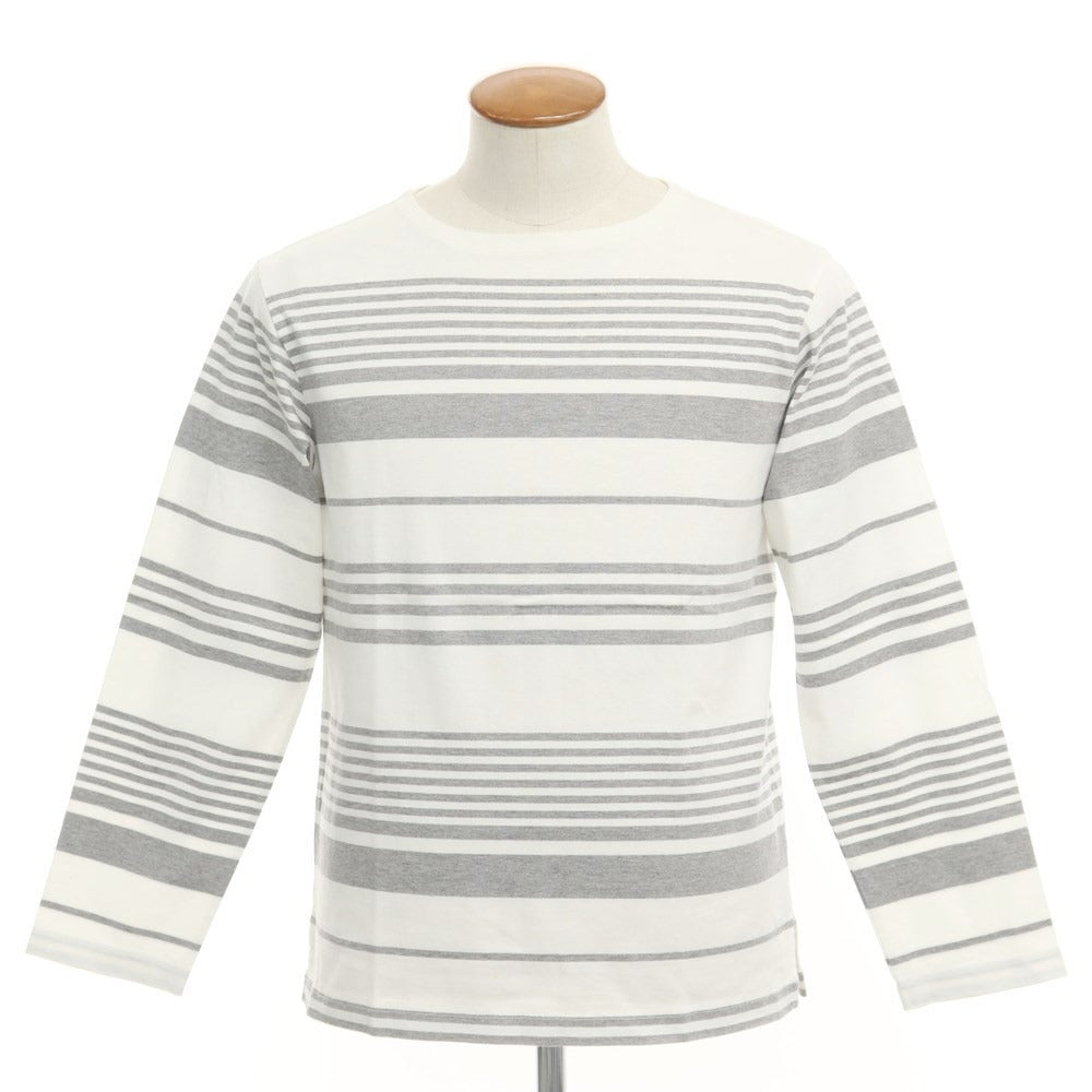 【中古】エディフィス EDIFICE 長袖Ｔシャツ
 ホワイトxグレー【サイズ48】【WHT】【S/S/A/W】【状態ランクB】【メンズ】
【769584】 CPD