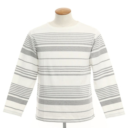 【中古】エディフィス EDIFICE 長袖Ｔシャツ
 ホワイトxグレー【サイズ48】【WHT】【S/S/A/W】【状態ランクB】【メンズ】
【769584】 CPD