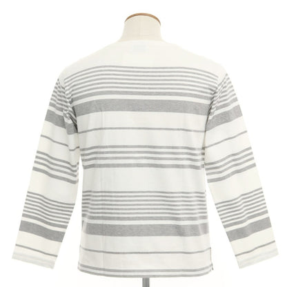【中古】エディフィス EDIFICE 長袖Ｔシャツ
 ホワイトxグレー【サイズ48】【WHT】【S/S/A/W】【状態ランクB】【メンズ】
【769584】 CPD