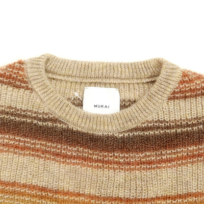 [Used] MUKAI 2022 Fall/Winter Pullover Knit 
Brown beige x multi-color [Size 1] [BRW] [A/W] [Condition Rank A] [Men&