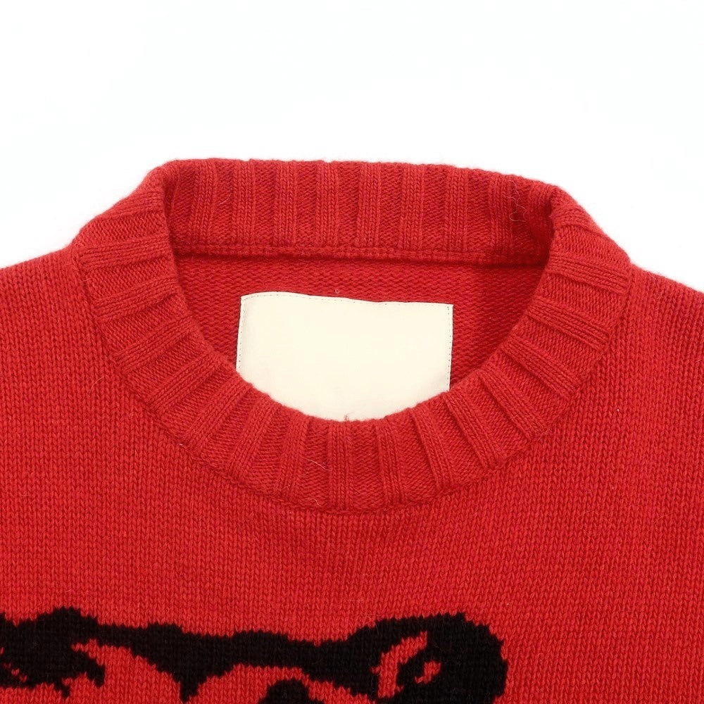 [Used] Emporio Armani EMPORIO ARMANI Fall/Winter 2022 pullover knit
 Red x Black [Size M] [RED] [A/W] [Condition Rank B] ​​[Men&