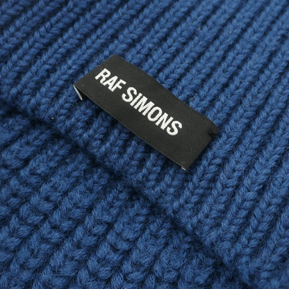 [Used] RAF SIMONS Wool Knit Vest Snood Dark Blue [Size ONE] [BLU] [A/W] [Condition Rank B] ​​[Men&