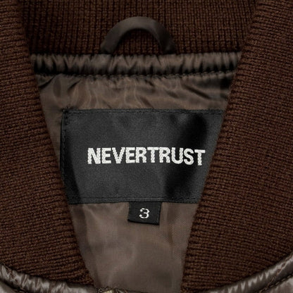 [Used] NEVERTRUST Polyester Quilted Blouson Dark Brown [Size 3] [BRW] [A/W] [Condition Rank A] [Men&