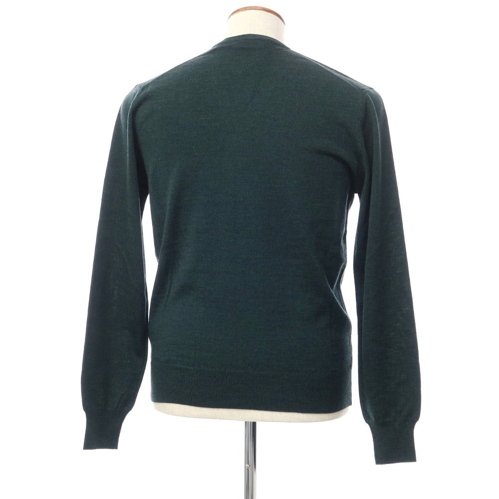 [Used] Heritage High Gauge Wool V-neck Knit Dark Green [Size S/48] [GRN] [A/W] [Condition Rank A] [Men&