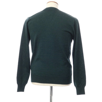 [Used] Heritage High Gauge Wool V-neck Knit Dark Green [Size S/48] [GRN] [A/W] [Condition Rank A] [Men&