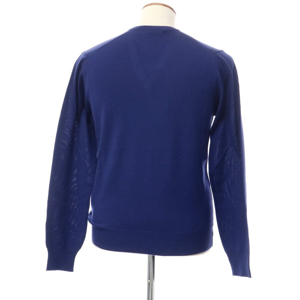 【中古】ヘリテージ HERITAGE ハイゲージウール Vネックニット ネイビーブルー【サイズS/48】【NVY】【A/W】【状態ランクA】【メンズ】【769092】