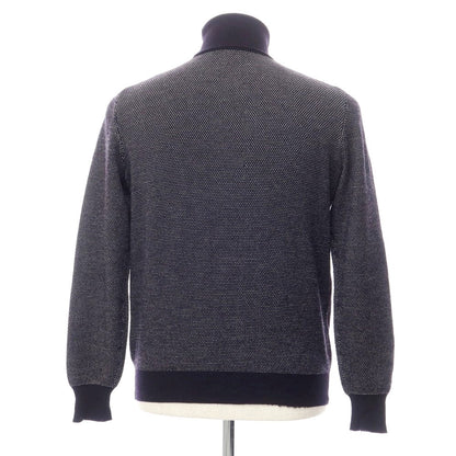 [Used] Buffy High Gauge Wool Turtleneck Knit Dark Navy x White [Size 44] [NVY] [A/W] [Condition Rank B] ​​[Men&