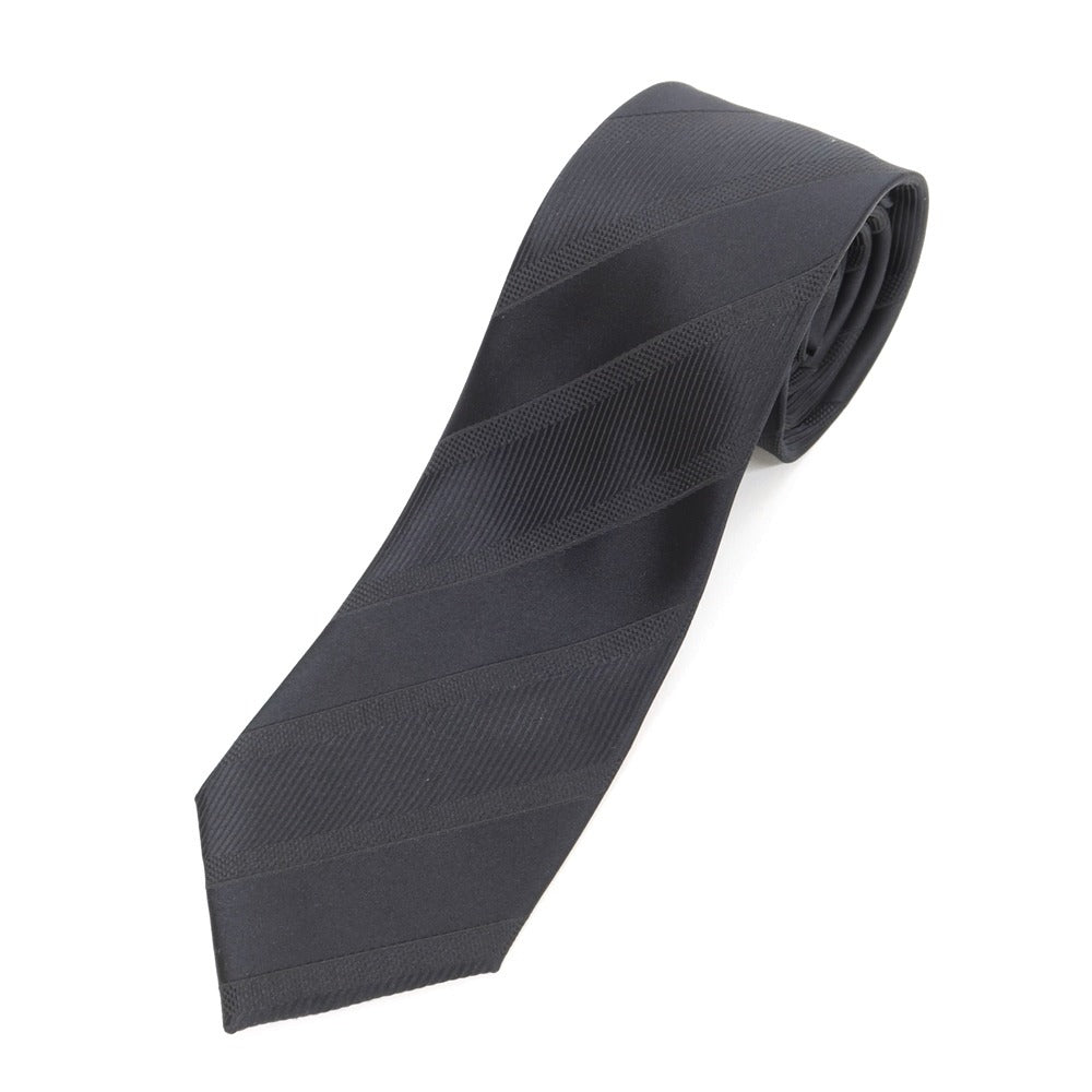 [Used] Les Copains striped necktie
 Black [BLK] [S/S/A/W] [Condition Rank B] ​​[Men&
