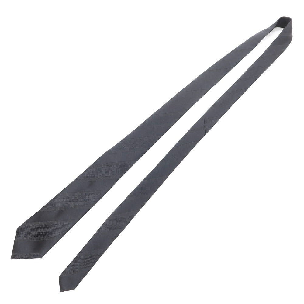 [Used] Les Copains striped necktie
 Black [BLK] [S/S/A/W] [Condition Rank B] ​​[Men&