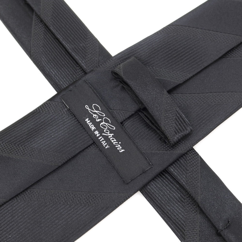 [Used] Les Copains striped necktie
 Black [BLK] [S/S/A/W] [Condition Rank B] ​​[Men&