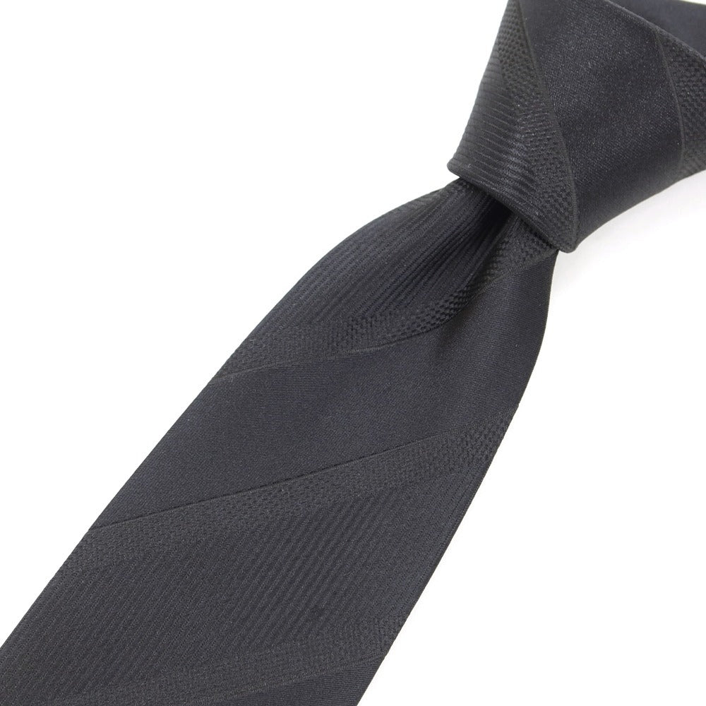 [Used] Les Copains striped necktie
 Black [BLK] [S/S/A/W] [Condition Rank B] ​​[Men&