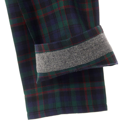 [Used] PT01 Mc.Kay Wool Check Casual Slacks Pants Green x Navy [Size 44] [GRN] [A/W] [Condition Rank A] [Men&
