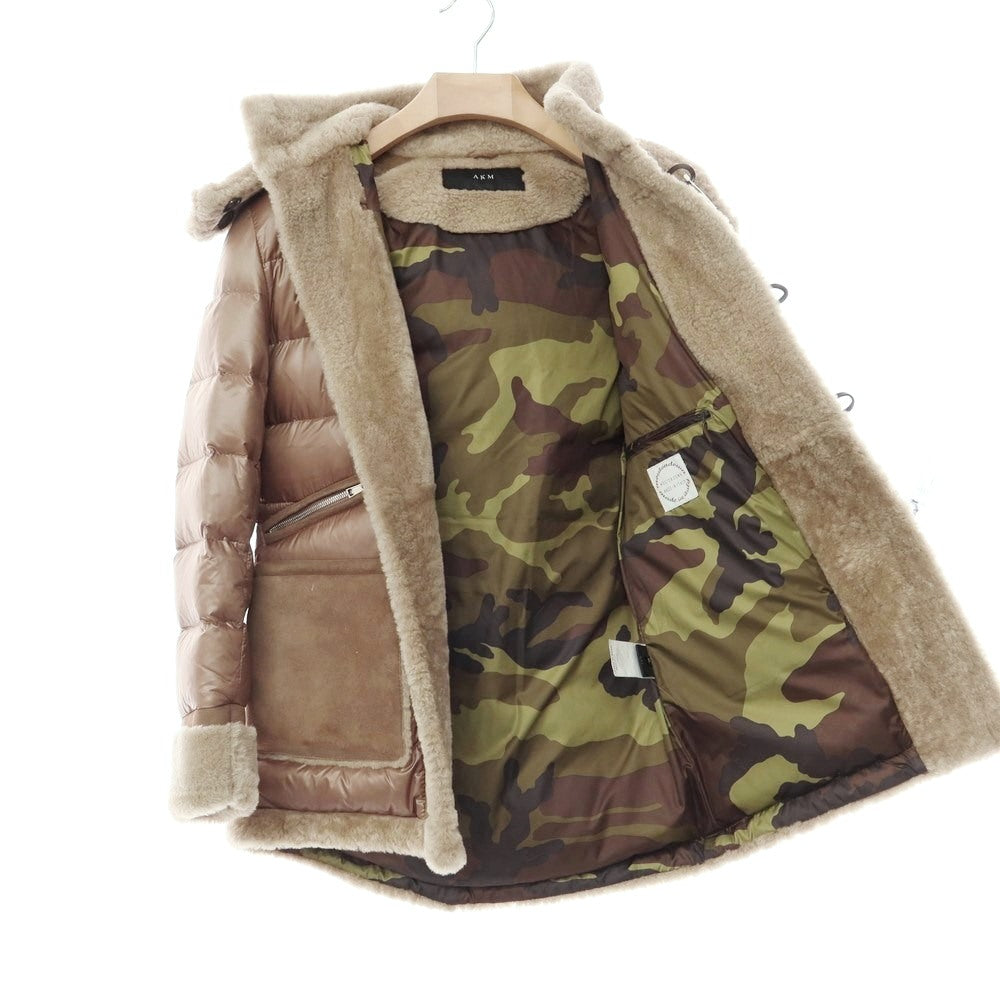 [Used] AKM AKM ×EMMETI Mouton Down Duffle Coat Khaki Brown [Size M] [BRW] [A/W] [Condition Rank B] ​​[Men&