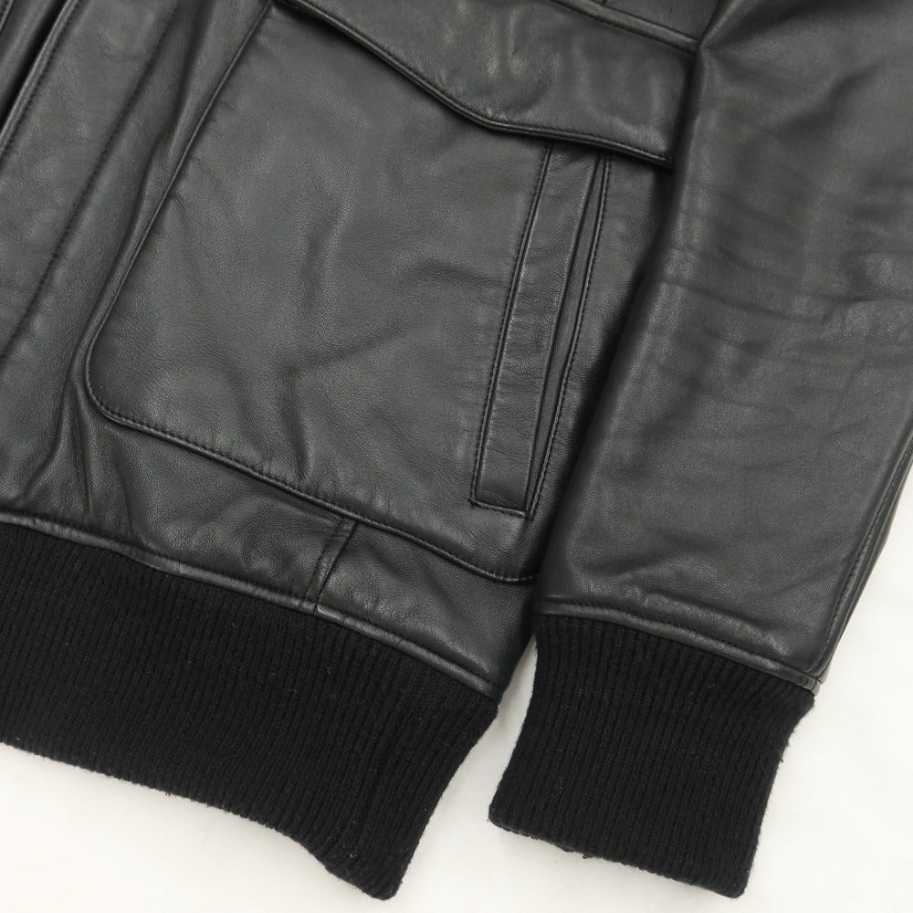 [Used] AKM AKM B011 A-2 Sheepskin Leather Blouson Black [Size L] [BLK] [A/W] [Condition Rank B] ​​[Men&