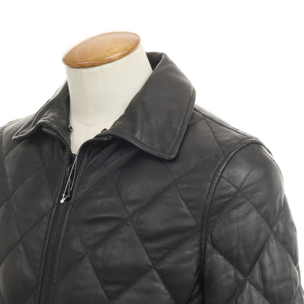 【中古】ウノピュウノウグァーレトレ 1piu1uguale3 × DUVETICA ラムレザー ミンクファー ダウンジャケット ブルゾン ブラック【サイズV】【BLK】【A/W】【状態ランクB】【メンズ】【768984】