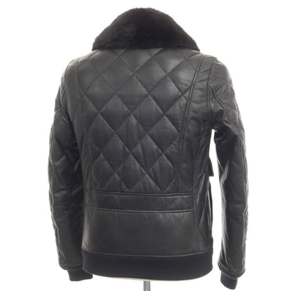 [Used] 1piu1uguale3 x DUVETICA Lamb leather mink fur down jacket blouson black [Size V] [BLK] [A/W] [Condition rank B] ​​[Men&