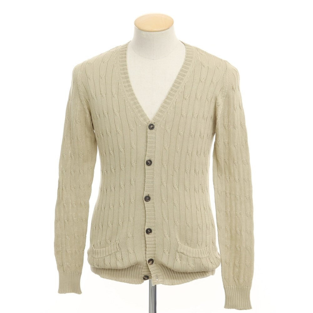 [Used] ROBERTO COLLINA Cotton Cable Knit Cardigan Beige [Size 44] [BEI] [S/S] [Condition Rank C] [Men&