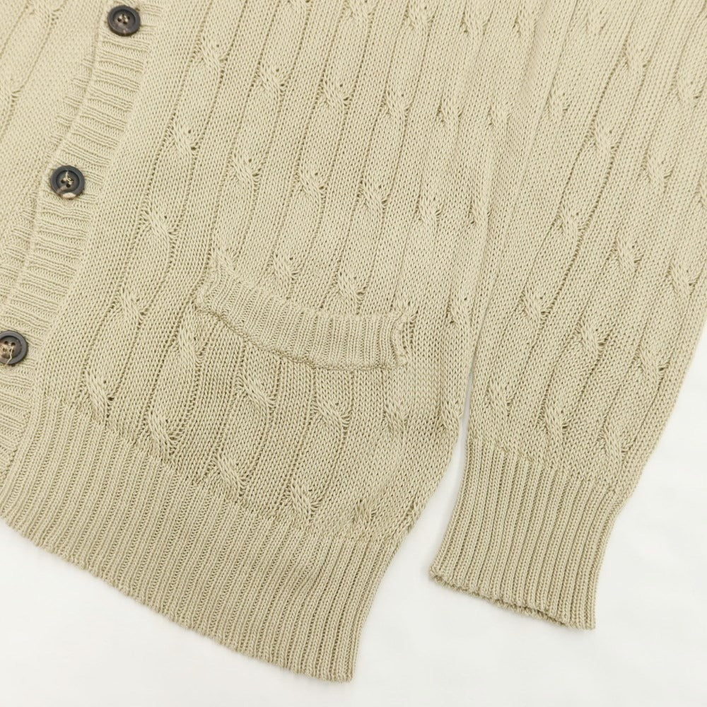 [Used] ROBERTO COLLINA Cotton Cable Knit Cardigan Beige [Size 44] [BEI] [S/S] [Condition Rank C] [Men&