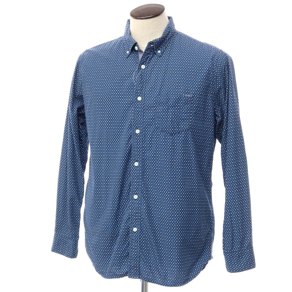 【中古】ビームスハート BEAMS HEART カジュアルシャツ
 ネイビーxライトブルーxホワイト【サイズXL】【NVY】【S/S/A/W】【状態ランクC】【メンズ】
【769485】 BPD