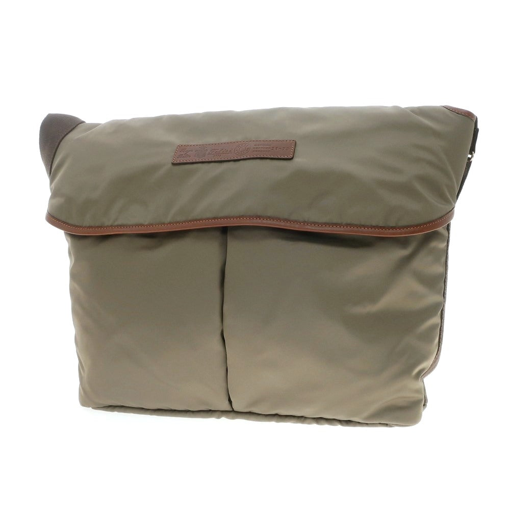 [Used] Felisi 21-73 Cushion Nylon Shoulder Bag Khaki Brown x Brown [W45xH38xD14.5] [KAK] [S/S/A/W] [Condition Rank B] ​​[Men&