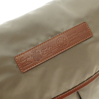 [Used] Felisi 21-73 Cushion Nylon Shoulder Bag Khaki Brown x Brown [W45xH38xD14.5] [KAK] [S/S/A/W] [Condition Rank B] ​​[Men&