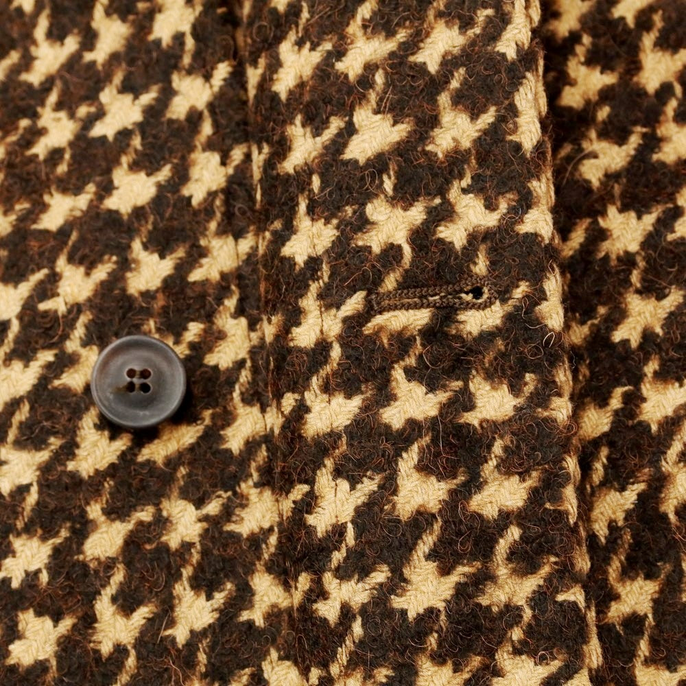 [Used] [Unused] T-JACKET Houndstooth patterned trench coat, beige x brown [Size L] [BRW] [A/W] [Condition Rank S] [Men&