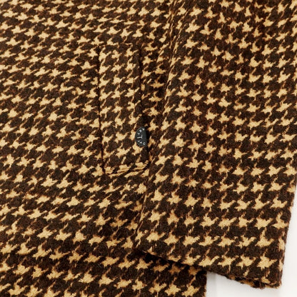 [Used] [Unused] T-JACKET Houndstooth patterned trench coat, beige x brown [Size L] [BRW] [A/W] [Condition Rank S] [Men&