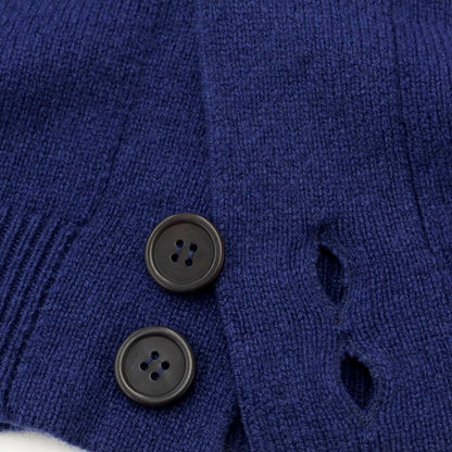 [Used] John Smedley JOHN SMEDLEY Mid-length wool cashmere knit cardigan, light navy [Size L] [NVY] [A/W] [Condition Rank B] ​​[Men&