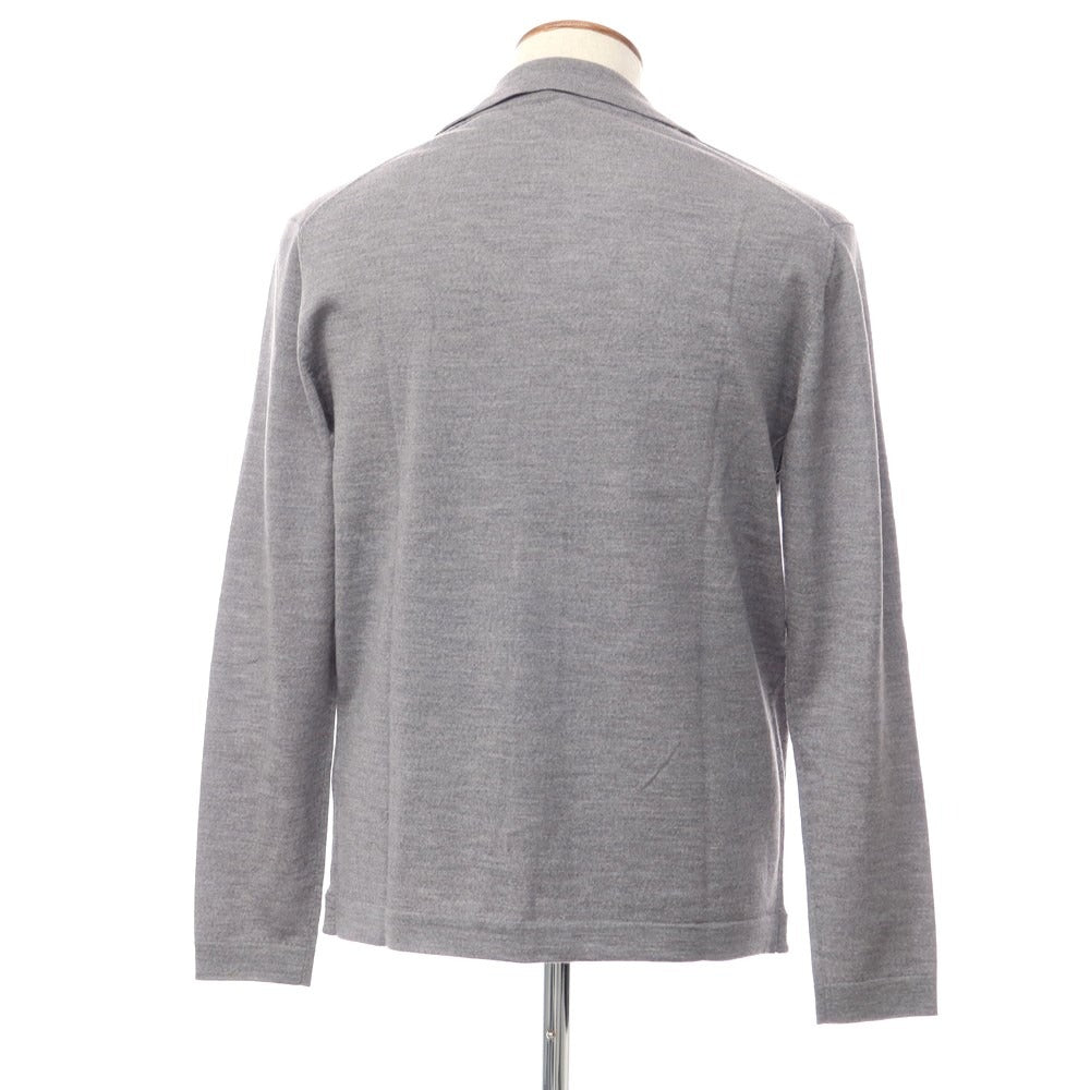 【中古】ピジャマクロージング pyjama clothing ハイゲージウール ニットジャケット カーディガン グレー【サイズM】【GRY】【A/W】【状態ランクA】【メンズ】【769091】