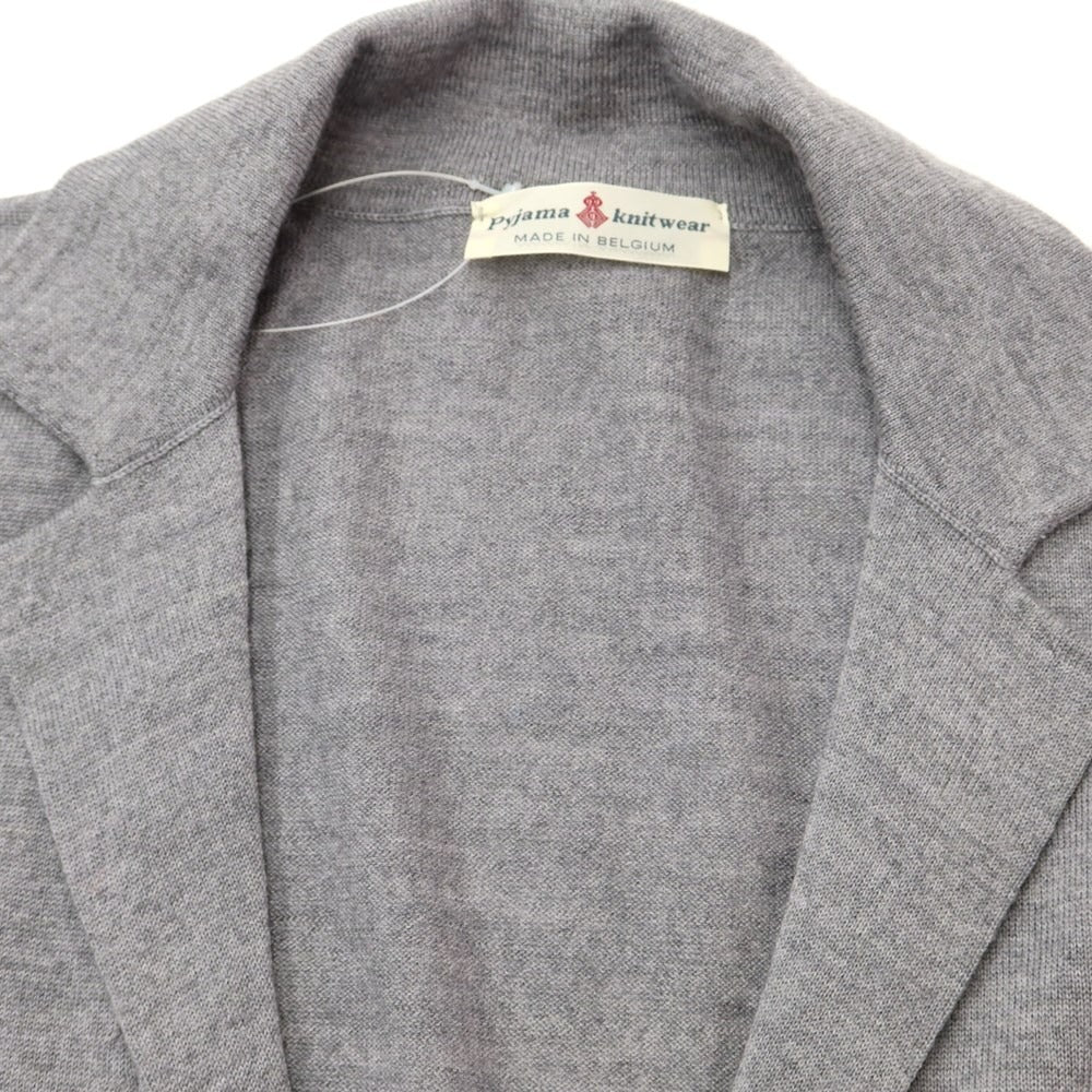 【中古】ピジャマクロージング pyjama clothing ハイゲージウール ニットジャケット カーディガン グレー【サイズM】【GRY】【A/W】【状態ランクA】【メンズ】【769091】