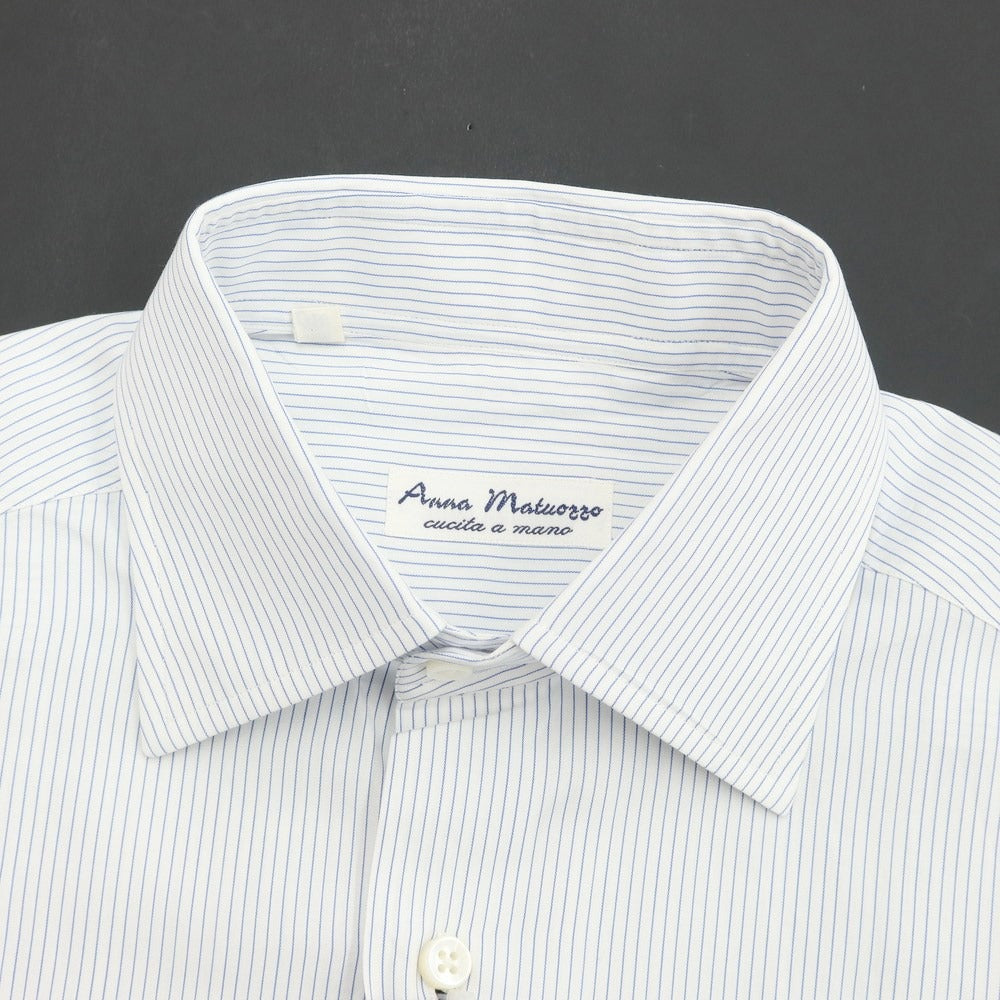 [Used] Anna Matuozzo dress shirt
 White x Blue [Size 39] [WHT] [S/S/A/W] [Condition Rank B] ​​[Men&